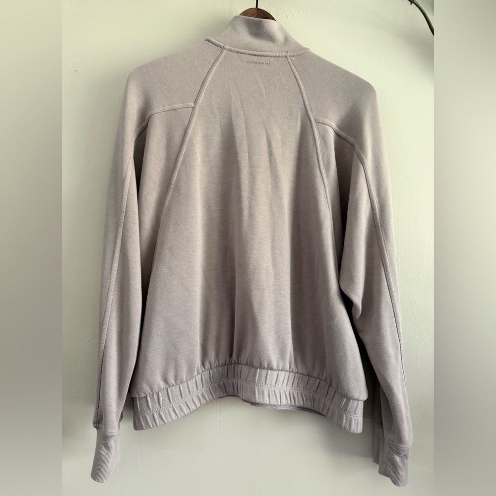 Danskin Light Taupe Zip-Up Jacket size medium - Picture 4 of 10